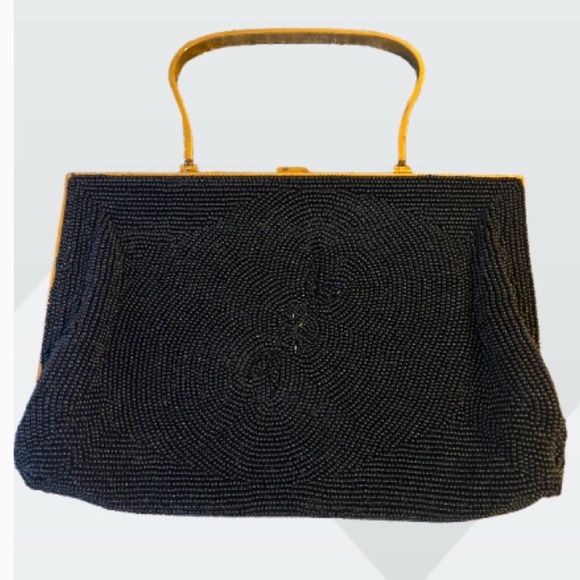 Vintage style beaded women bag very elegant - Picture 2 of 2